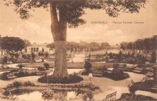 Guatemala Parque Estrada Cabrera Scenic View Vintage Postcard Aa7