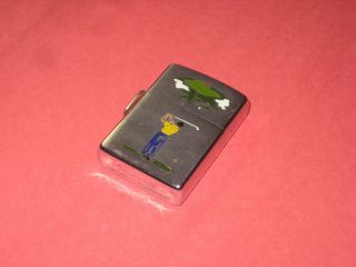 Vintage Zippo Advertiser The Golpher 1968 Loss Proof Clip