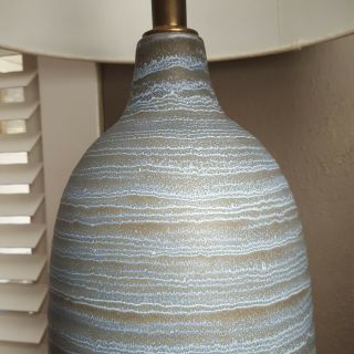 Stunning Vintage Lee Rosen Design Technics Studio Pottery Ceramic Table Lamp 3