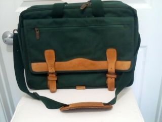 Breifcase Vtg Apple Macintosh Green Computer Laptop Notebook Macbook Bag Leather