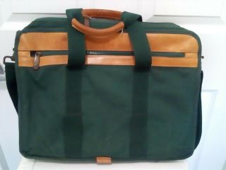 Breifcase Vtg Apple Macintosh Green Computer Laptop Notebook Macbook Bag Leather 3
