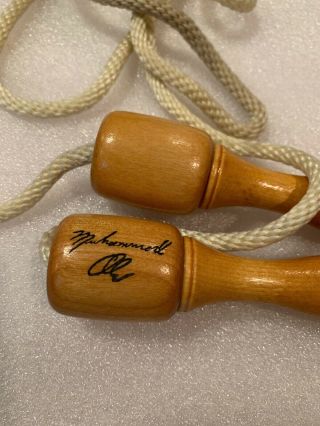 Muhammad Ali Vintage Jump Rope Wood Handles Very Old Made In Usa 6 