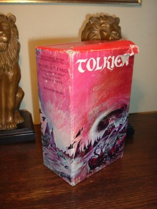 Vtg 1969 Jrr Tolkien Lord Of The Rings Pb Box Set Ballantine