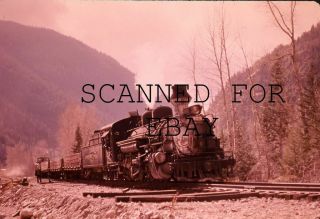 1940s Denver & Rio Grande Western 478 Continental Vintage 35mm Slide Railroad