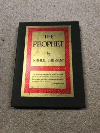 The Prophet By Kahlil Gibran Hardcover Slipcase Rare Edition 15th Edition 1971