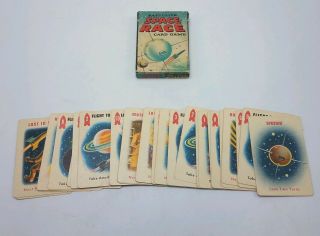 Very Rare Vintage 1957 Ed - U - Cards Satellite Space Race Card Game Cold War Era