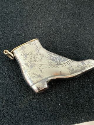 Antique Boot Shaped Pocket Lighter Advertising Nugget Boot Polish - 3