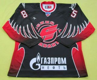 2008/09 Khl Omsk Avangard Game Issued Xxl Jersey 85/russia