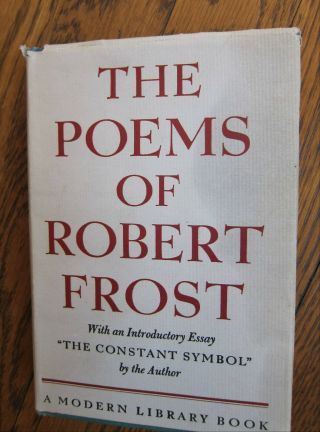 The Poems Of Robert Frost: Modern Library.  Hardcover With Dj.  1946