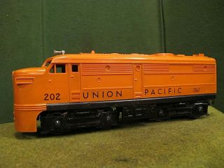 Vintage Lionel 202 Union Pacific Locomotive Orange