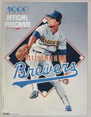1990 Milwaukee Brewers Vs Kansas City Royals Game Program