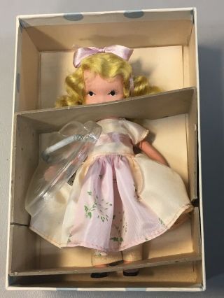 Nancy Ann Storybook Bisque Pudgy Doll 124 " Pretty As A Picture " W/tag & Box