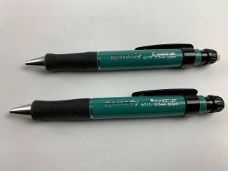 2 Staedtler 9712 Remedy 0.  5mm Mechanical Pencil With Eraser,  Teal Barrel Vintage