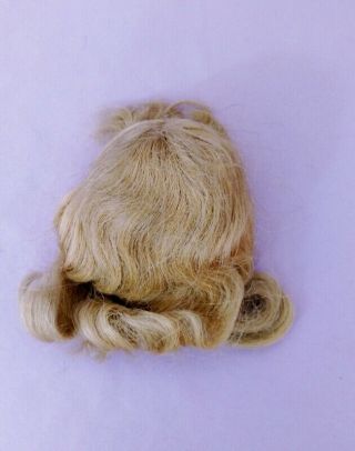 Antique Doll Blonde Human Hair Wig C1940
