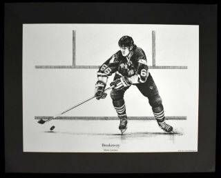 1993 Mario Lemieux Pittsburgh Penguins Hockey 17x21 Prints by Paul Levine (25) 2