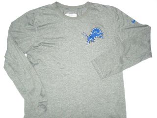 Ryan Spadola Player Issued Gray Detroit Lions 18 Long Sleeve Nike Dri - Fit Shirt