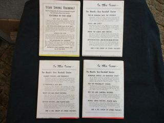 BASEBALL DIGEST - Four vintage 1958 Issues - March - August - Sept - Oct/Nov 2