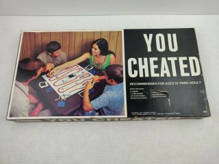 Rare Vintage 1973 You Cheated Board Game John Ladell Co.