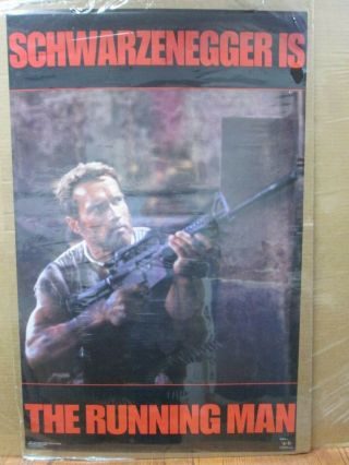 The Running Man Arnold Schwarzenegger Vintage Poster The Movie 1987 Inv 4493