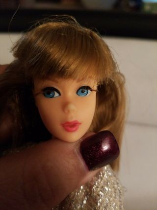 Vintage Barbie Doll 1966 Long Lt.  Brown Hair Twist and Turn Body Japan 2