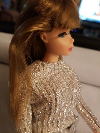 Vintage Barbie Doll 1966 Long Lt.  Brown Hair Twist and Turn Body Japan 3