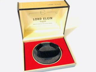 Vintage Rare Men’s Lord Elgin Empty Velvet Box Wrist Watch From The 1950s/1960s