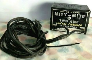 Two Amp Trickle 12 Volt Charger Schumacher Mity Mite Vintage Made In The USA 2