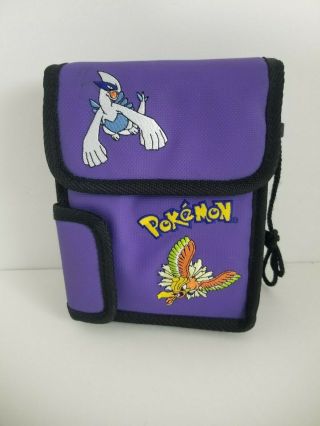 Vintage Nintendo Gameboy Color Pokemon Purple Carrying Bag Purse Case