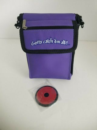 Vintage Nintendo Gameboy Color Pokemon Purple Carrying Bag purse Case 2
