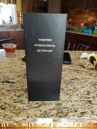 Antique Webster’s International Dictionary (1897) With Case Rare