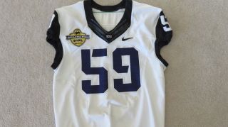 Tcu Horned Horn Frogs Authentic Game Issued Jersey Sz 48 W/ Bowl Patch