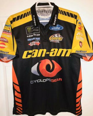 Xl Jeffrey Earnhardt Can - Am Nascar Gofas Ford Racing Pit Crew Shirt Cyclops Gear