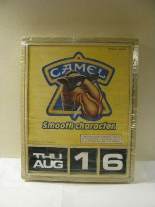 1989 R.  J.  Reynolds Tobacco Co.  Joe Camel Roll Calendar Wall Hanger Advertisement