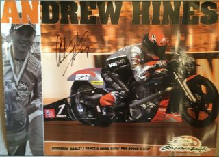 10 Harley - Davidson Racing Posters – 4 Autographed
