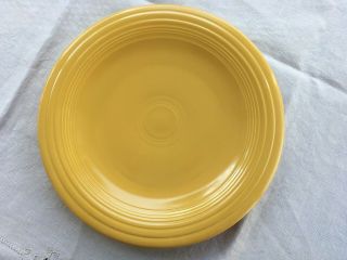 Vintage Hlc Fiesta 10 3/8 Inch Dinner Plate In Yellow