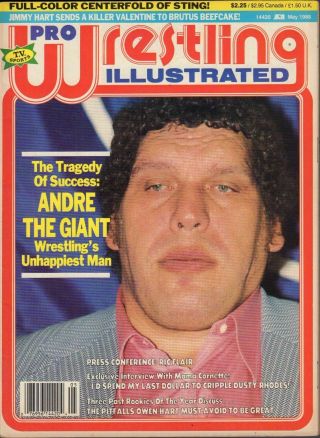 Pro Wrestling Illustrated May 1988 Andre The Giant,  Ric Flair