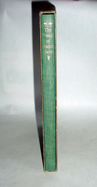The Essays Of Sir Francis Bacon 1944 Heritage Press Boxed