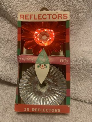 Vintage Doubl Glo 15 Foil Christmas Tree Light Reflectors