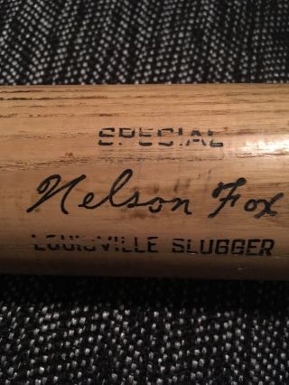 Vtg 1960s Nelson Fox H&b Louisville Slugger Special 33 1/2 Baseball Bat Rare