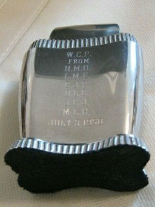 Zippo,  Lady Bradford Table Lighter.  Engraved Initials And Dated July 3,  1950.