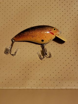 " Fred C Young Big O " Wood Hand Carved Lure 2701 Vintage Fishing