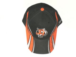 Marlon Lucky Sideline Worn & Signed Cincinnati Bengals Reebok Hat Cap Nebraska