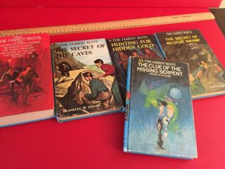 5 Vintage Hardy Boy Books By Dixon With 8 Stories 53 31 7 5,  3 In 1
