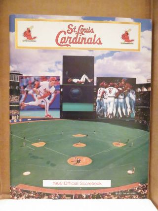 St.  Louis Cardinals 1988 Official Scorebook (game Vs.  York Mets)