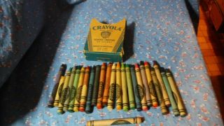 Vintage Binney & Smith Crayons Box Crayons Includes Flesh