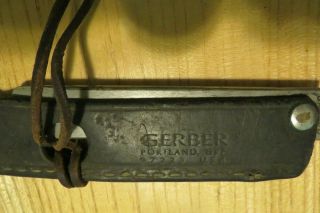 Vintage Gerber Folding Knife Sharpener Steel Hone 97223 Portland Oregon U.  S.  A.