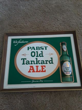 Vintage Pabst Oldtankard Ale Sign