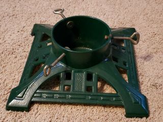 Vintage John Wright Cast Iron Christmas Tree Stand 14 " X 14 " Made In Usa