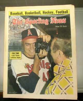 The Sporting News Newspaper April 24,  1976 Frank Tanana Los Angeles Angels