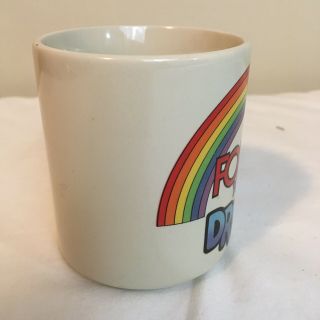 Vintage 1983 C M Paula Coffee Tea Mug Cup Rainbow ' Follow Your Dreams ' 2